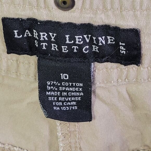 Larry Levine Womens Size 10 Tan Solid Khaki Capri Pants - Picture 6 of 11